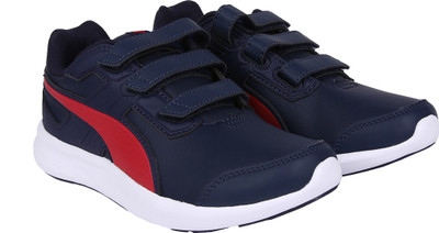 

Puma Boys & Girls Velcro Sneakers(Blue, Peacoat-ribbon red