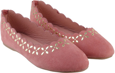 

Mochi Girls Slip on Ballerinas(Pink, 24;pink