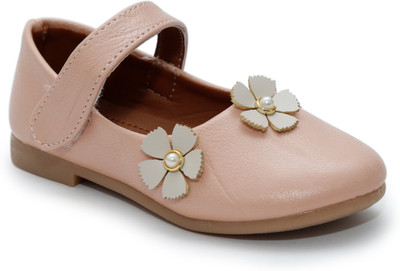 

skykids Girls Velcro Ballerinas(Pink