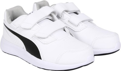 

Puma Boys & Girls Velcro Sneakers(White, White- black