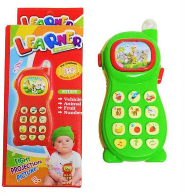 Deeta Baby Learner Mobile Phone Toy(Green, Yellow)