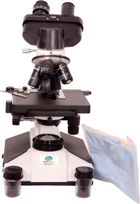 

RB King Doctor Medical Laboratory Biological Binocular Compound Microscope with Full-Size 3D Double Layer Mechanical Stage By Nalsa Medical â¦(White)