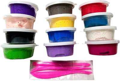 

TALKING GANESHA Light Magic Clay Set of 12 tubs with Tools Clay Toys For Kids - Multicolor(Multicolor)