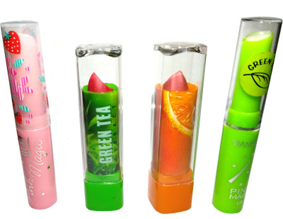 

ShopTop Combo Magic Lipstick for healthy lip ( Green Tea & VIT-C) Lipstick(Multicolor)