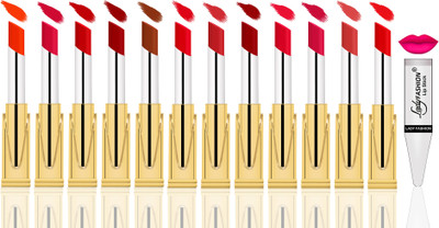 

Lady Fashion Luxury Matte Lipsticks(Peach, Maroon, Red, Mauve, Orange, Bright Red, Purple, Baby Pink, Brown, Soft Red, Nude, Diva Red)