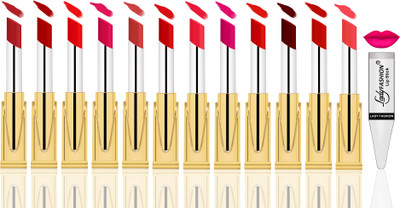 

Lady Fashion Luxury Matte Lipsticks(Red, Magenta, Mauve, Maroon, Bright Red, Orange, Peach, Pink, Hot Red, Ruby, Royal Stain, Wintage Nude)