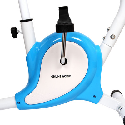 

Online World Home Fitness Exercise Bike for Weight Loss for Men And Women� Upright Stationary Exercise Bike(White)