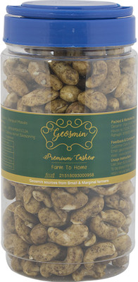 

GEOSMIN Panipuri Masala Flavour Roasted Premium Cashew Nuts Cashews(450 g, Mason Jar)