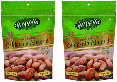 Happilo 100% Natural California Almonds  (2 x 200 g)