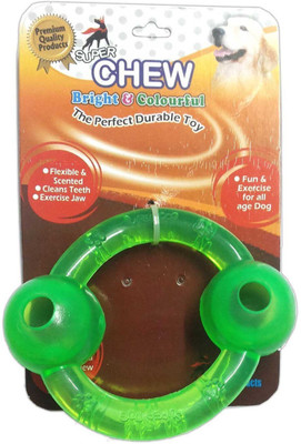 

Super Dog Colorful Round Ring Toy Rubber Fetch Toy For Dog