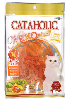 

Rena Cataholic Neko Chicken Jerky Sliced Cat Treat, 30 g Pack of 2 Chicken Cat Treat(60 g, Pack of 2)