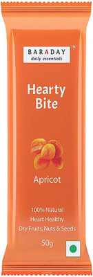 

Baraday Hearty Bite Energy Bars Protein Bars(50 g, Apricot)