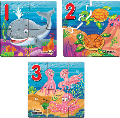 

Creatives Early Puzzles - Numbers 1-5(8 Pieces)
