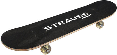 

Strauss Bronx BT 8 inch x 31 inch Skateboard(Black, Pack of 1)