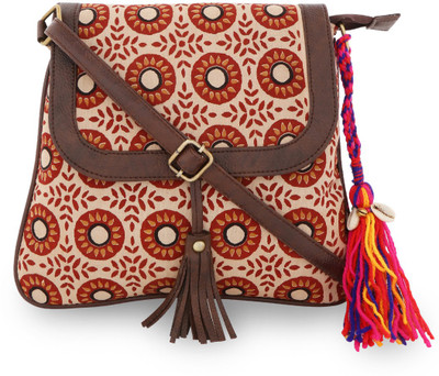 

Vivinkaa Women Casual Multicolor Cotton Sling Bag