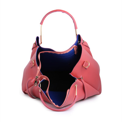 

Dewberries Women Casual Pink PU Hand-held Bag