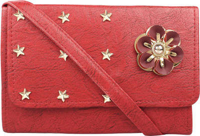 

Roshiaaz Women Casual, Evening/Party Red Leatherette Sling Bag