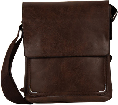 

Bazaar Pirates Men & Women Casual, Formal Brown PU Sling Bag