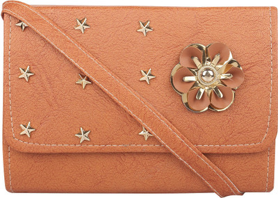 

Roshiaaz Women Casual, Evening/Party Orange Leatherette Sling Bag