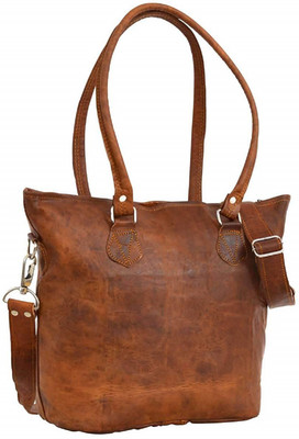 

Pranjals House Girls Casual Brown Genuine Leather Shoulder Bag
