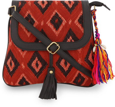 

Vivinkaa Women Casual Multicolor Cotton Sling Bag