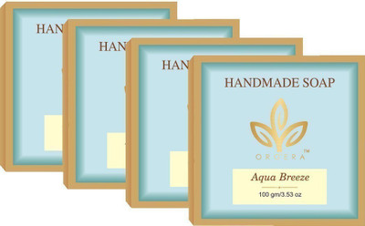 

Org'era Handmade cream soap aqua breeze(400 g, Pack of 4)