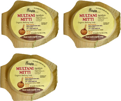 

The Origin Kerala Ayurvedic Herbal Body Soap / 100% Organic / (Multani Mitti)(450 g, Pack of 3)
