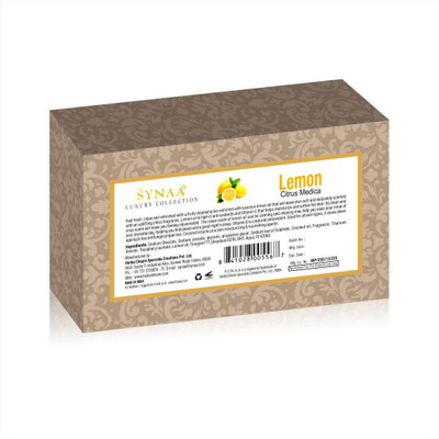 

Synaa Lemon Handmade Soap for Hydrated Glowing Skin, Enriched with Lemon(100 g)