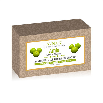 

Synaa Amla Handmade Soap for Hydrated Glowing Skin, Enriched with Amla Extract(100 g)