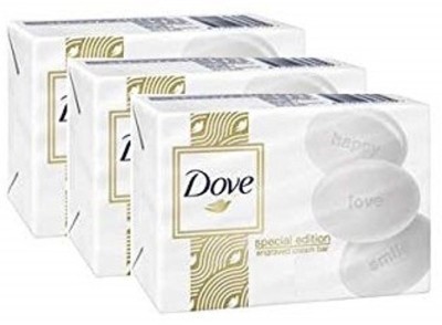 

Dove Special edition Engraved White Bar 100g (Pack of 3)(100 g, Pack of 3)