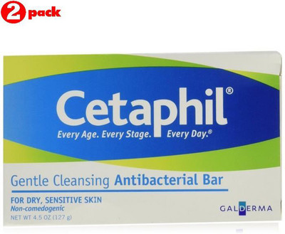 

Cetaphil Gentle Cleansing Antibacterial Bar (Pack of 2)(254 g, Pack of 2)