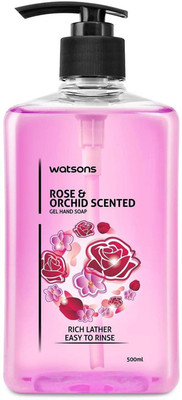 

Watsons Rose Orchid Scented Gel Hand Soap - 500ml(500 ml, Bottle)