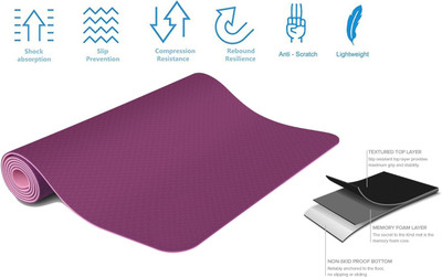 

Strauss Eco Friendly Dual Layer TPE Premium Pink 6 mm Yoga Mat