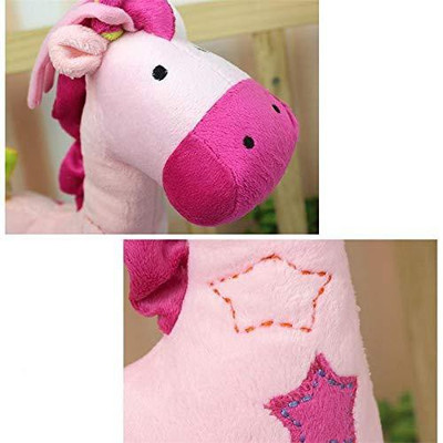 

Baby Grow Bell Toys Pelucia Horse Dolls Music Toys The Bell Plush Stuff Toys - 15 cm(Pink)