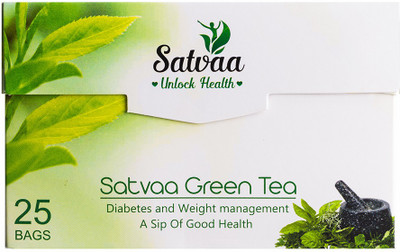 

Satvaa Diabetic and Weight Loss Solution Herbal Tea Bags(55 g, Box)