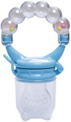 

Baby Shopiieee Baby Pacifier Feeding Fresh Food Baby Nibbler Feeder Feeding Tool - Rattle Fruit Nibbler(Blue)