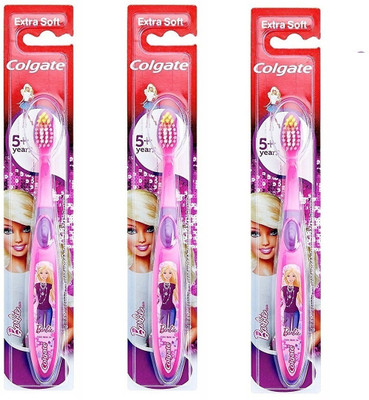 

Colgate Kids Barbie Toothbrush Extra Soft Toothbrush(Pack of 3)