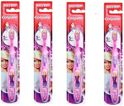 

Colgate Kids Barbie Toothbrush Extra Soft Toothbrush(Pack of 4)