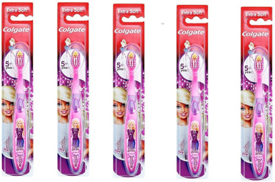 

Colgate Kids Barbie Toothbrush Extra Soft Toothbrush(Pack of 5)