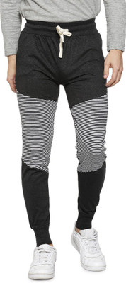 CAMPUS SUTRA Colorblock Men Grey Track Pants