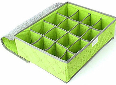 

PackNBuy 24 Compartment Foldable Storage Box type(Green)