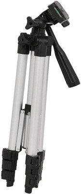

lifemusic Tripod-3110 Lightweight Camera Stand With Three-Dimensional Head & Quick Release Plate For Canon Nikon Sony Cameras Camcorders and mobile holder Tripod (Silver & Black, Supports Up to 1500 g) Tripod(Silver & Black, Supports Up to 1500)