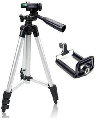 

lifemusic 3110 Tripod Kit (Silver, Supports Up to 2000 g) Tripod(Silver & Black, Supports Up to 1500)