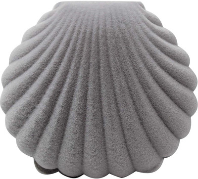 

SYGA Sea Shell Shape Jewelry Box for Earring Ring Necklace Display Storage Organizer Gift (Grey) Jewellery Vanity Box(Grey)