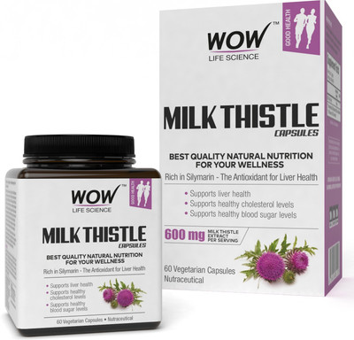 

WOW Life Science Milk Thistle Capsules - 600mg(60 No)