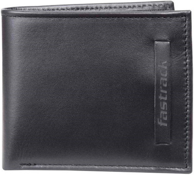 

Fastrack Men Black Genuine Leather Wallet(4 Card Slots)