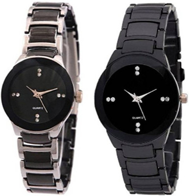 

MVS MVSF1261 Analogue Black Dial Combo Set Watch - For Women