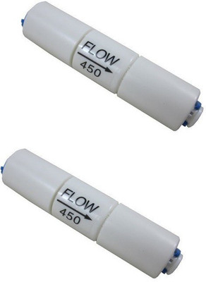 

KRPLUS 100GPD Flow Restrictor 450CC 1/4" Quick Connect for RO Reverse Osmosis (Pack Of 2) Solid Filter Cartridge(0.1, Pack of 2)