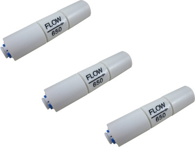 

KRPLUS 200GPD Flow Restrictor 650CC 1/4" Quick Connect for RO Reverse Osmosis (Pack Of 3) Solid Filter Cartridge(0.1, Pack of 3)