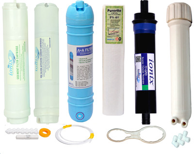 

IONIX RO Service KIT with alkaline filter, Upgrade Your RO to ALKALNI, Service KIT with 75 GPD MEMBRNAE, Carbon, Sediment Filters & Alkaline Filter,Ro Service kit/Ro Upgrade Kit with Mineral Cartridge/Iron Remover Filter Solid Filter Cartridge(0.2, Pack o